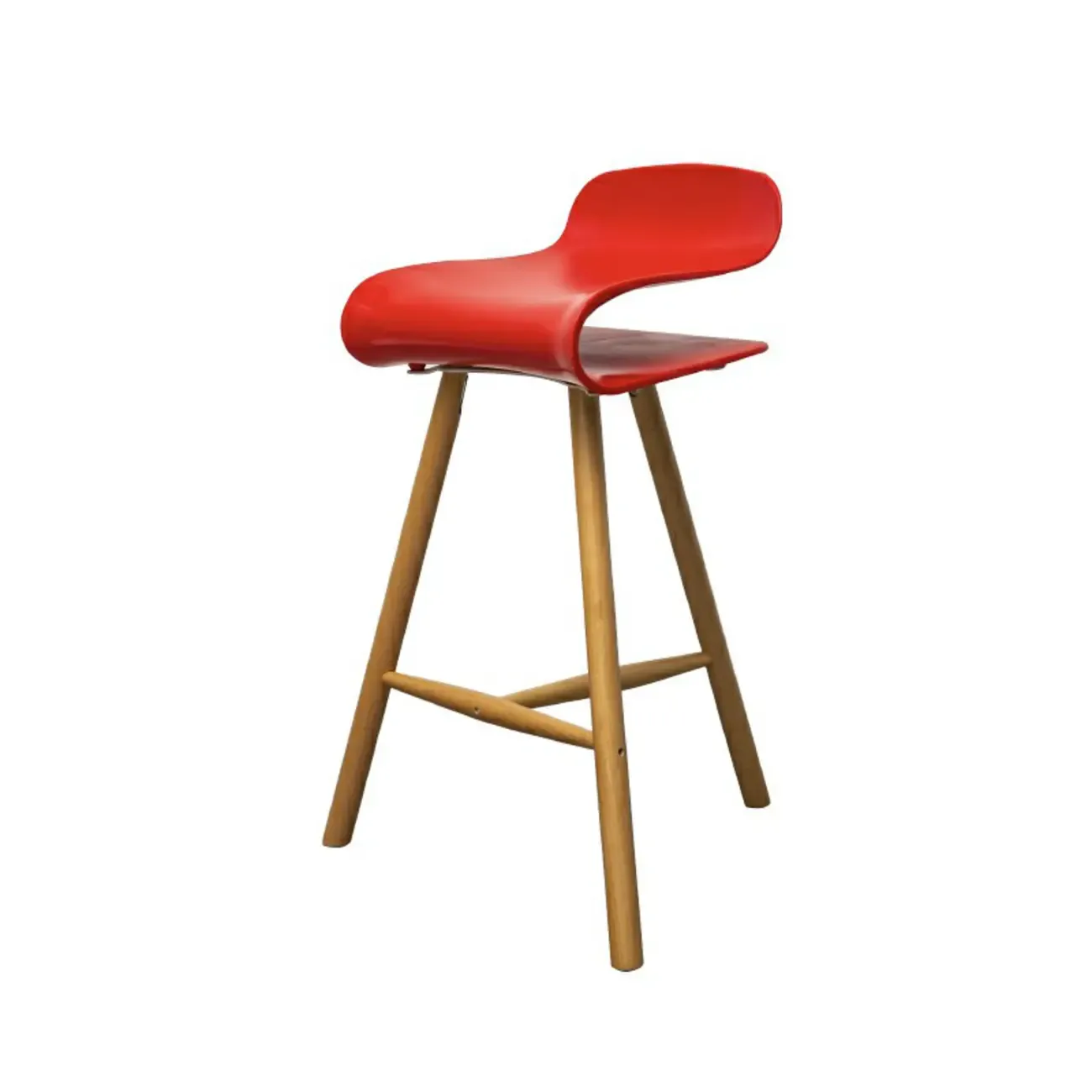 Acrylic Sleek Durable Backless Counter Height Bar Stool Image - 29