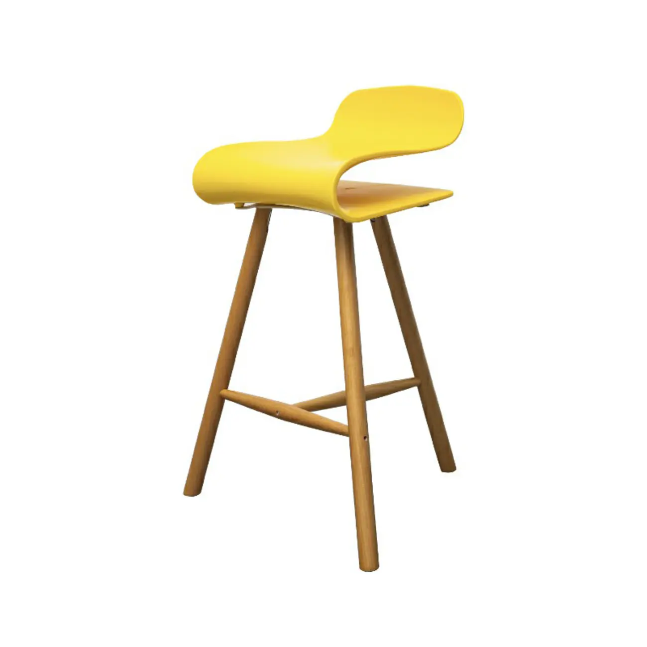 Acrylic Sleek Durable Backless Counter Height Bar Stool Image - 30 | homeyfad