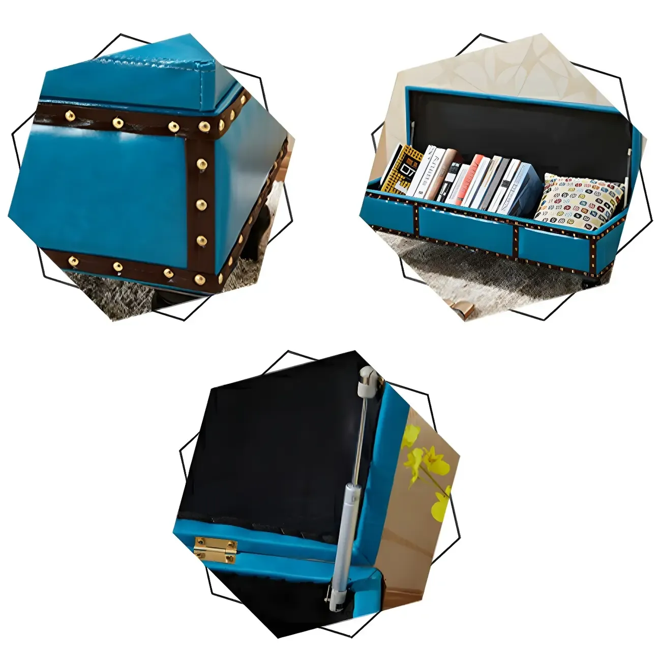 22"H Faux Leather Upholstered Bedroom Bench with Storage Image - 16