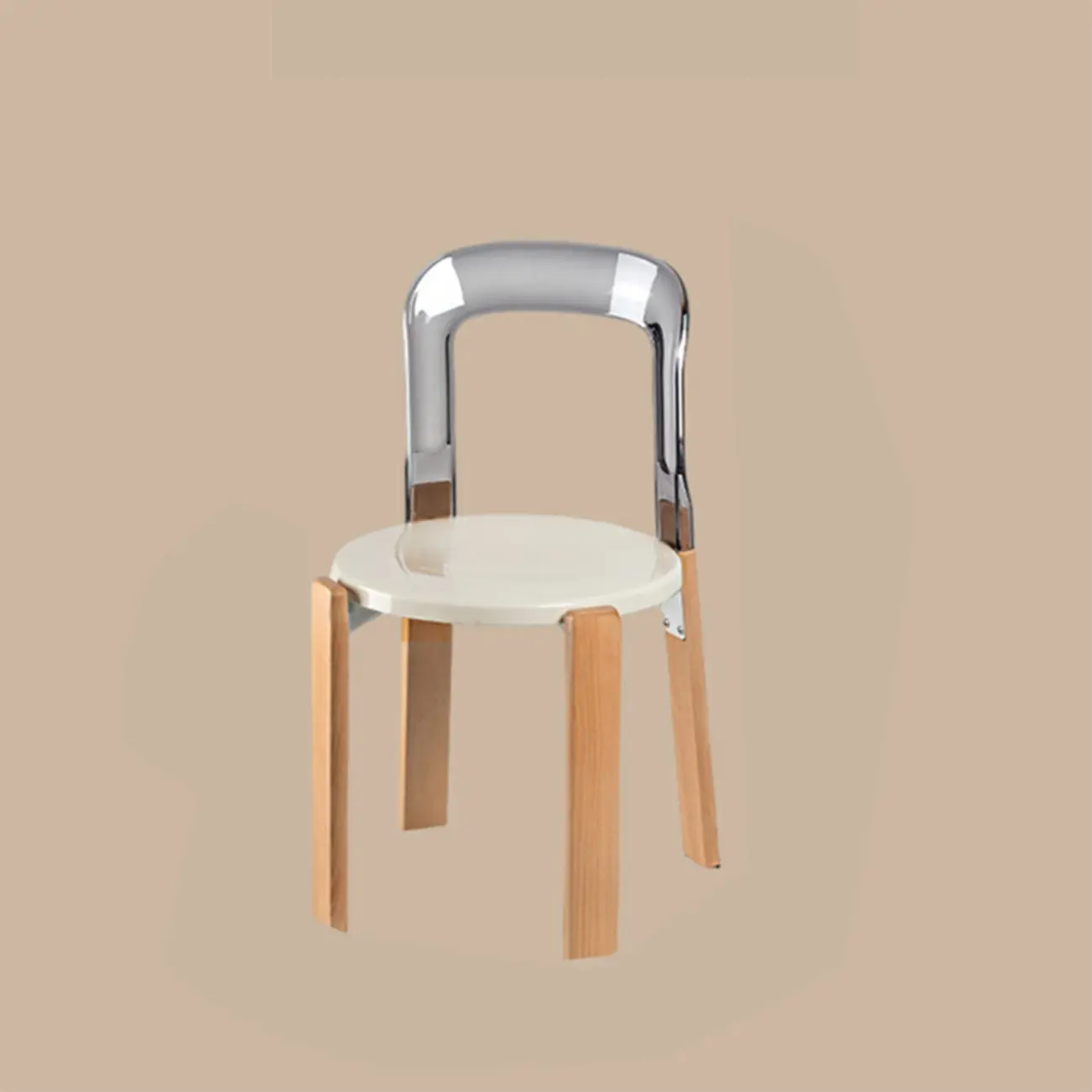 Functional Acrylic Seat Wood Base Bar Stools with Back Image - 12 | homeyfad