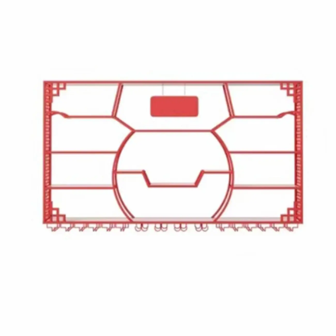 Multi-Shelf Gold Metal Wall-Mounted Wine & Glass Rack Image - 5 | homeyfad