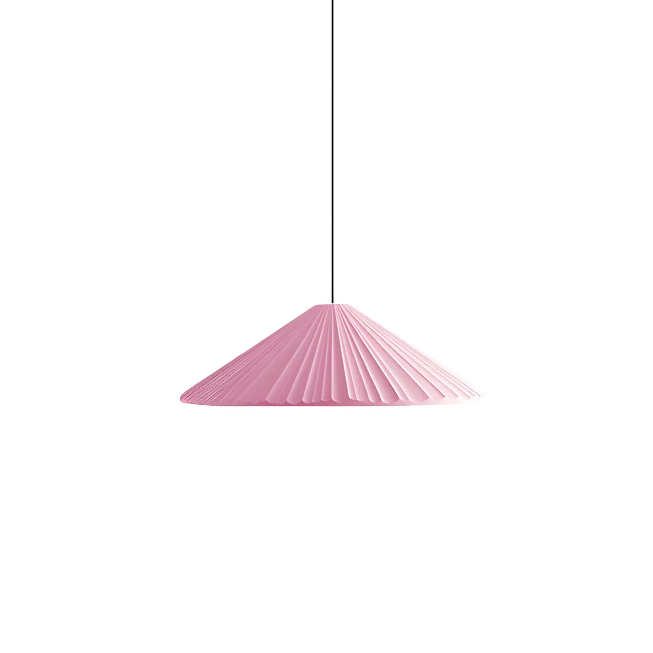 Nordic Pink Ribbed Umbrella Shape Indoor Pendant Light   Image - 4 | homeyfad