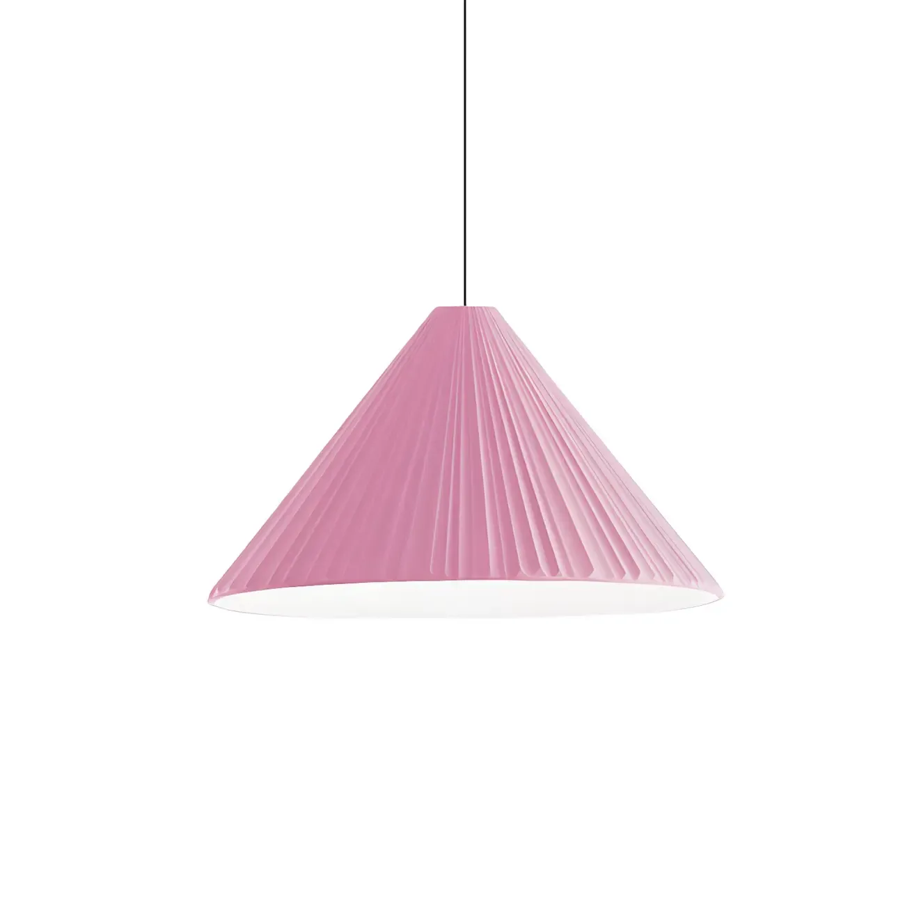 Nordic Pink Ribbed Umbrella Shape Indoor Pendant Light   Image - 17