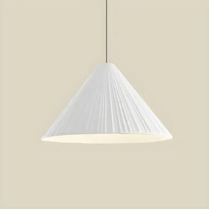 Nordic Pink Ribbed Umbrella Shape Indoor Pendant Light   Image - 26