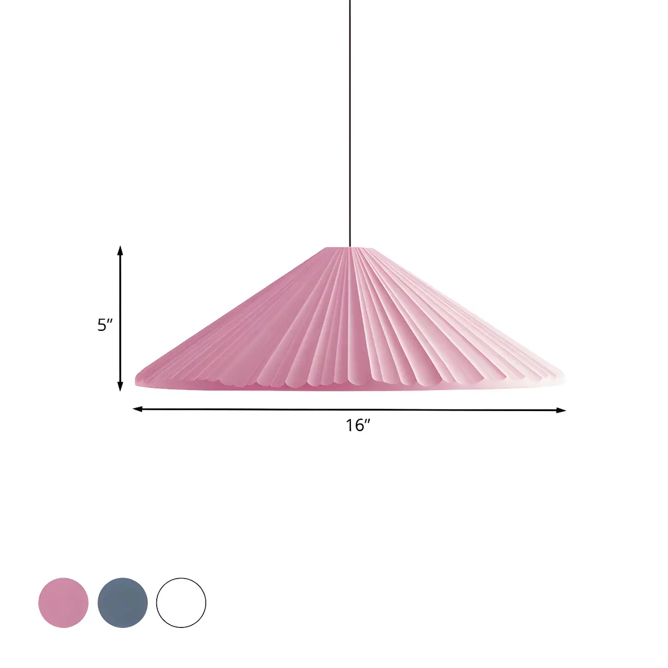 Nordic Pink Ribbed Umbrella Shape Indoor Pendant Light   Image - 31 | homeyfad