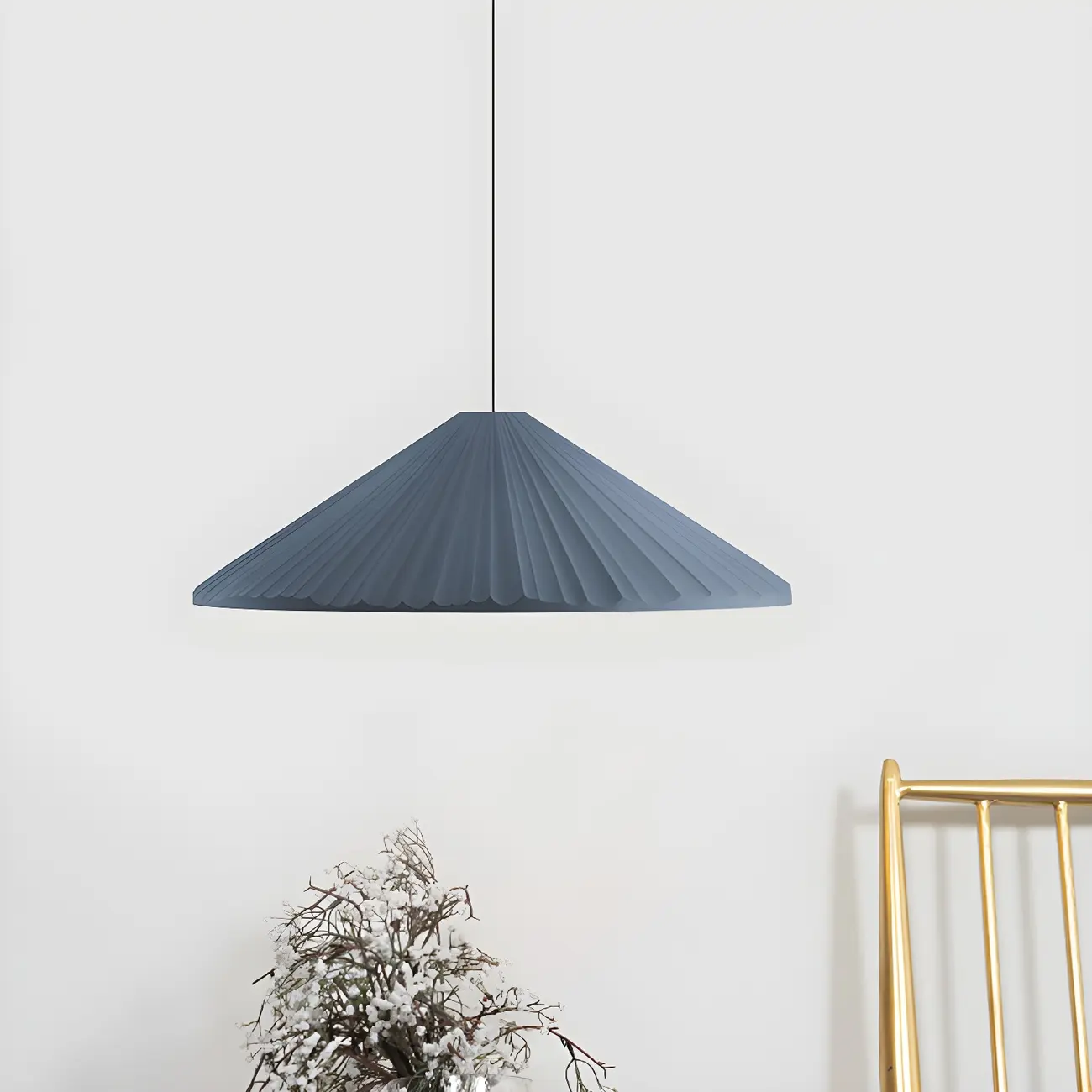 Nordic Pink Ribbed Umbrella Shape Indoor Pendant Light   Image - 33 | homeyfad