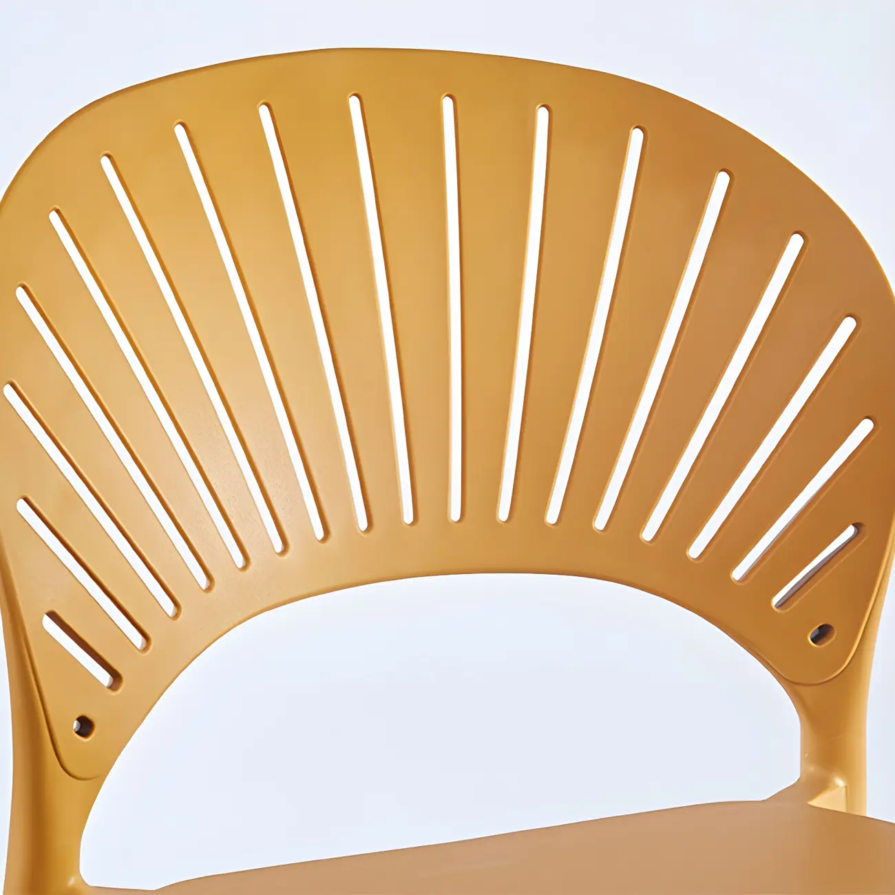 Modern Acrylic Vibrant Curved Backrest Stackable Bar Stool Image - 12 | homeyfad