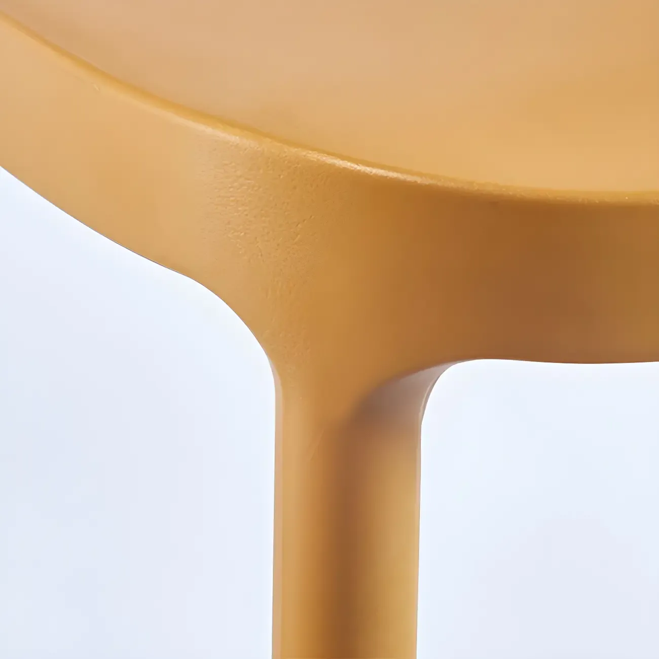 Modern Acrylic Vibrant Curved Backrest Stackable Bar Stool Image - 13