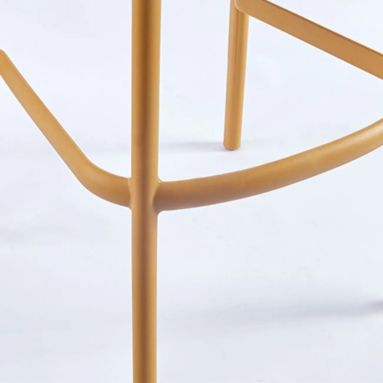 Modern Acrylic Vibrant Curved Backrest Stackable Bar Stool Image - 14 | homeyfad