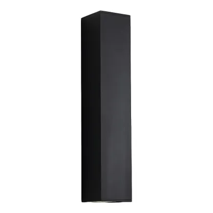 Indoor Black Aluminum Geometric Modern 2-Light Wall Light Image - 5