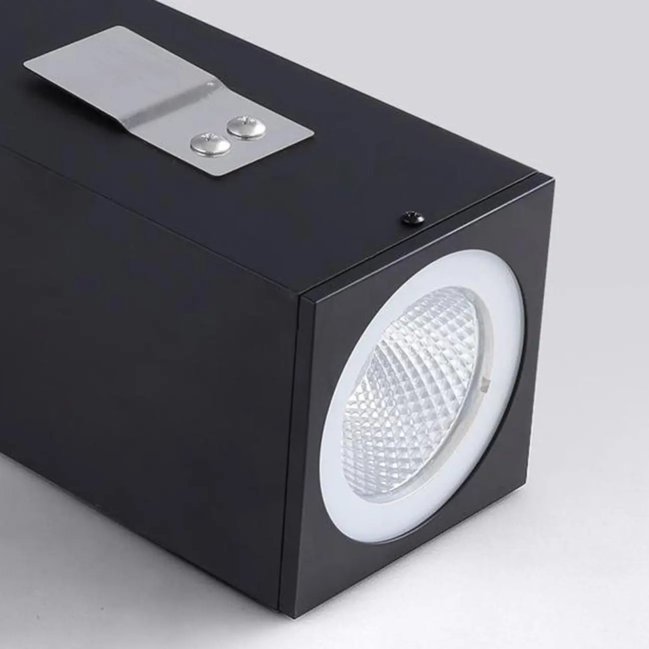 Indoor Black Aluminum Geometric Modern 2-Light Wall Light Image - 8 | homeyfad