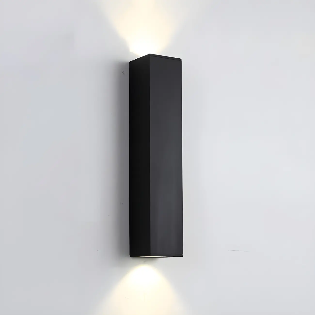 Indoor Black Aluminum Geometric Modern 2-Light Wall Light Image - 9 | homeyfad