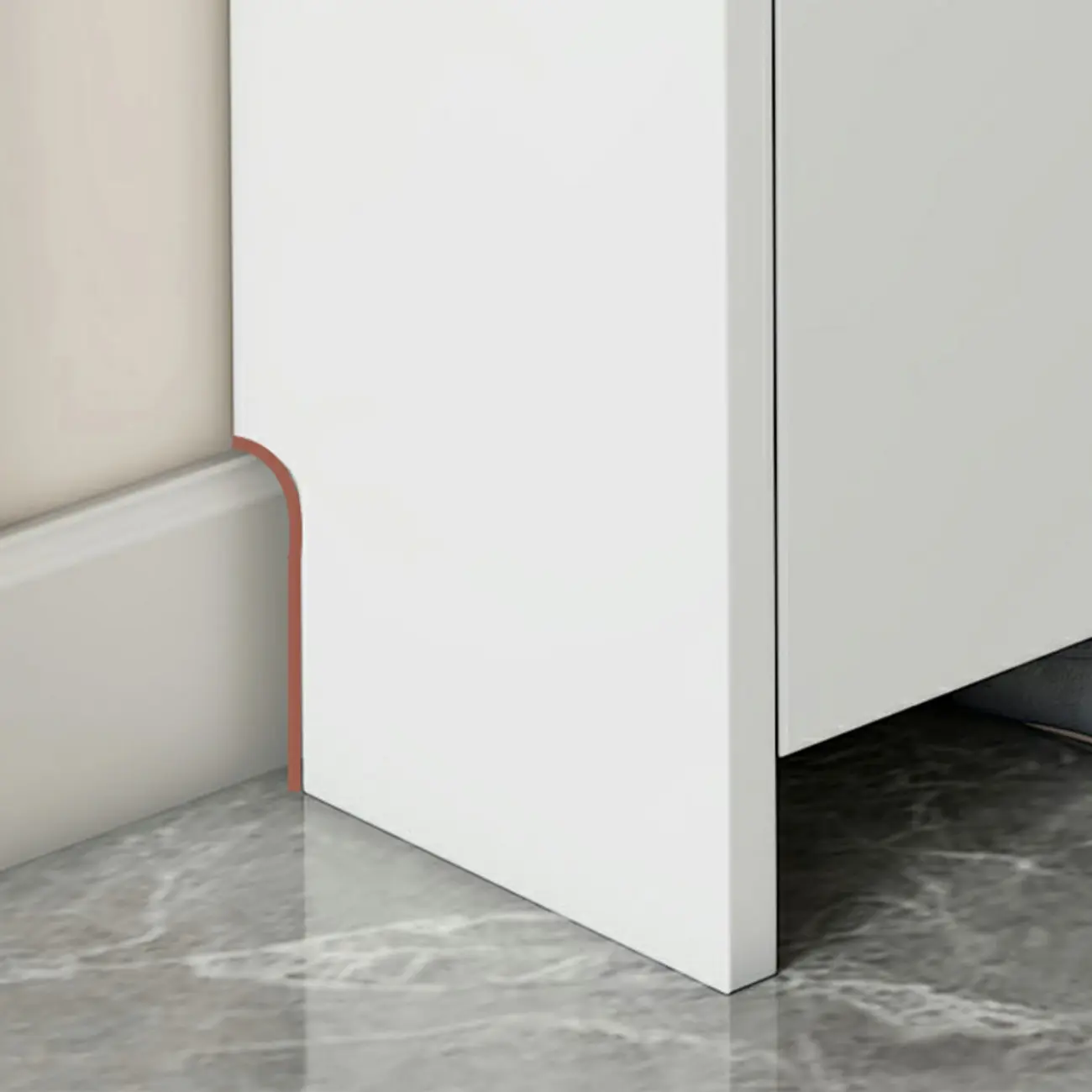 3-Tier White Wood Shoe Cabinet with Drop Front Image - 12 | homeyfad