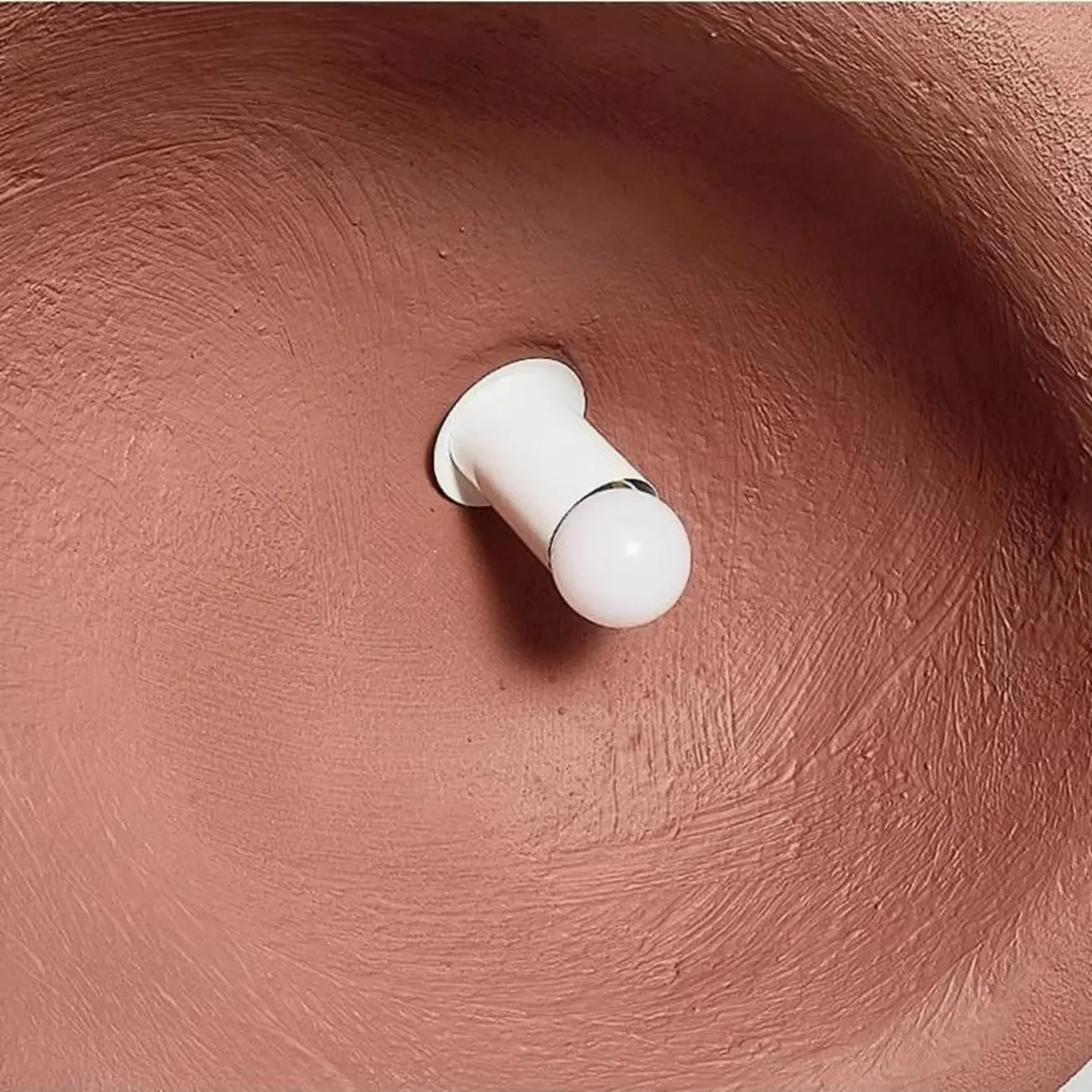 Nordic Stone-Shaped Plastic Flush Mount LED Ceiling Light Image - 4