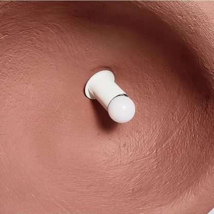 Nordic Stone-Shaped Plastic Flush Mount LED Ceiling Light Image - 4