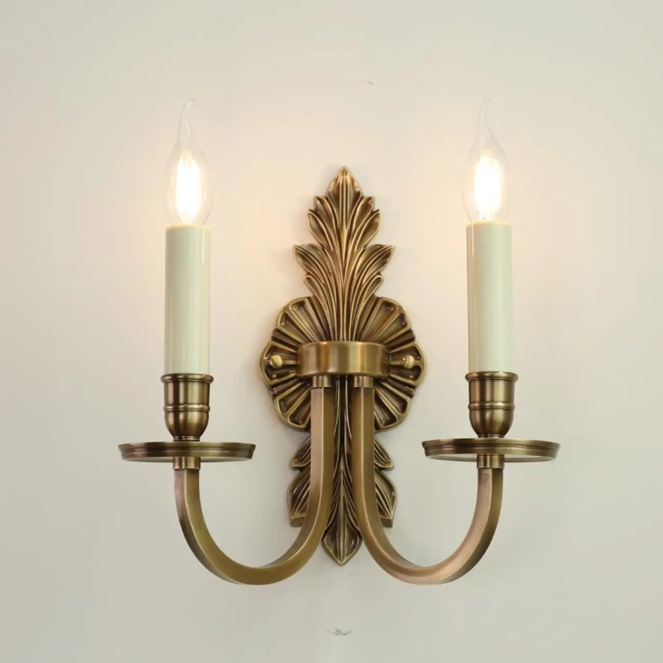 Timeless Brass Candle Wall Sconce with 2 Lights for Indoor | homeyfad