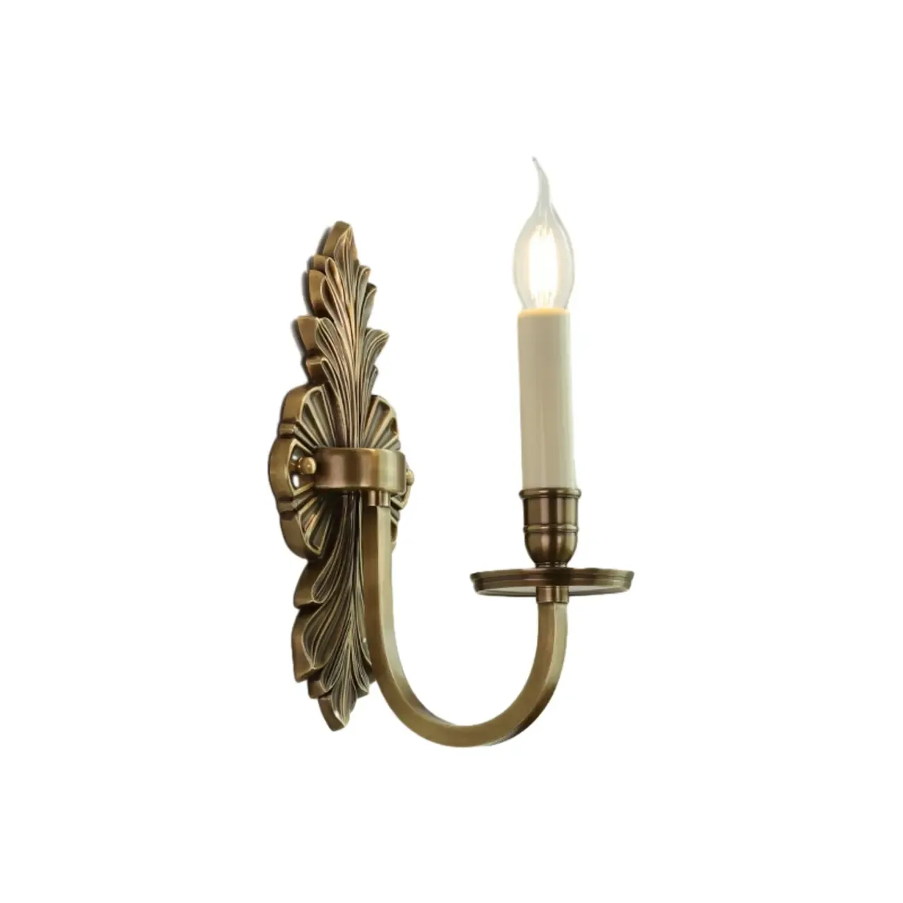 Timeless Brass Candle Wall Sconce with 2 Lights for Indoor