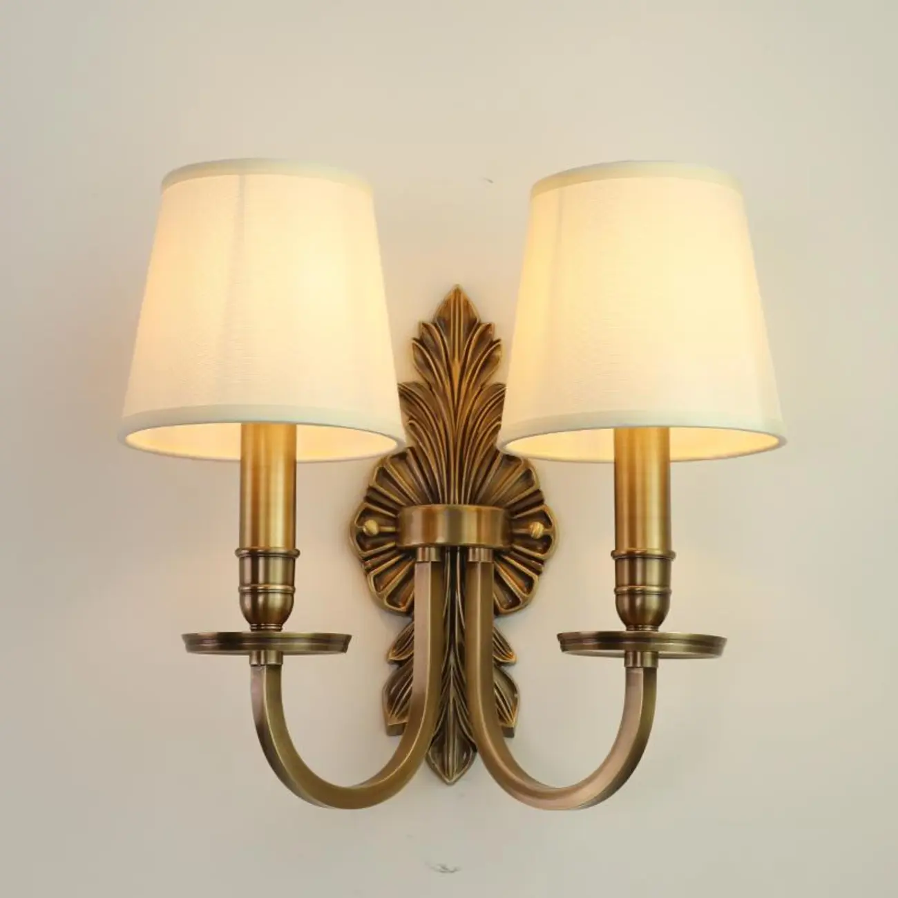 Timeless Brass Candle Wall Sconce with 2 Lights for Indoor | homeyfad