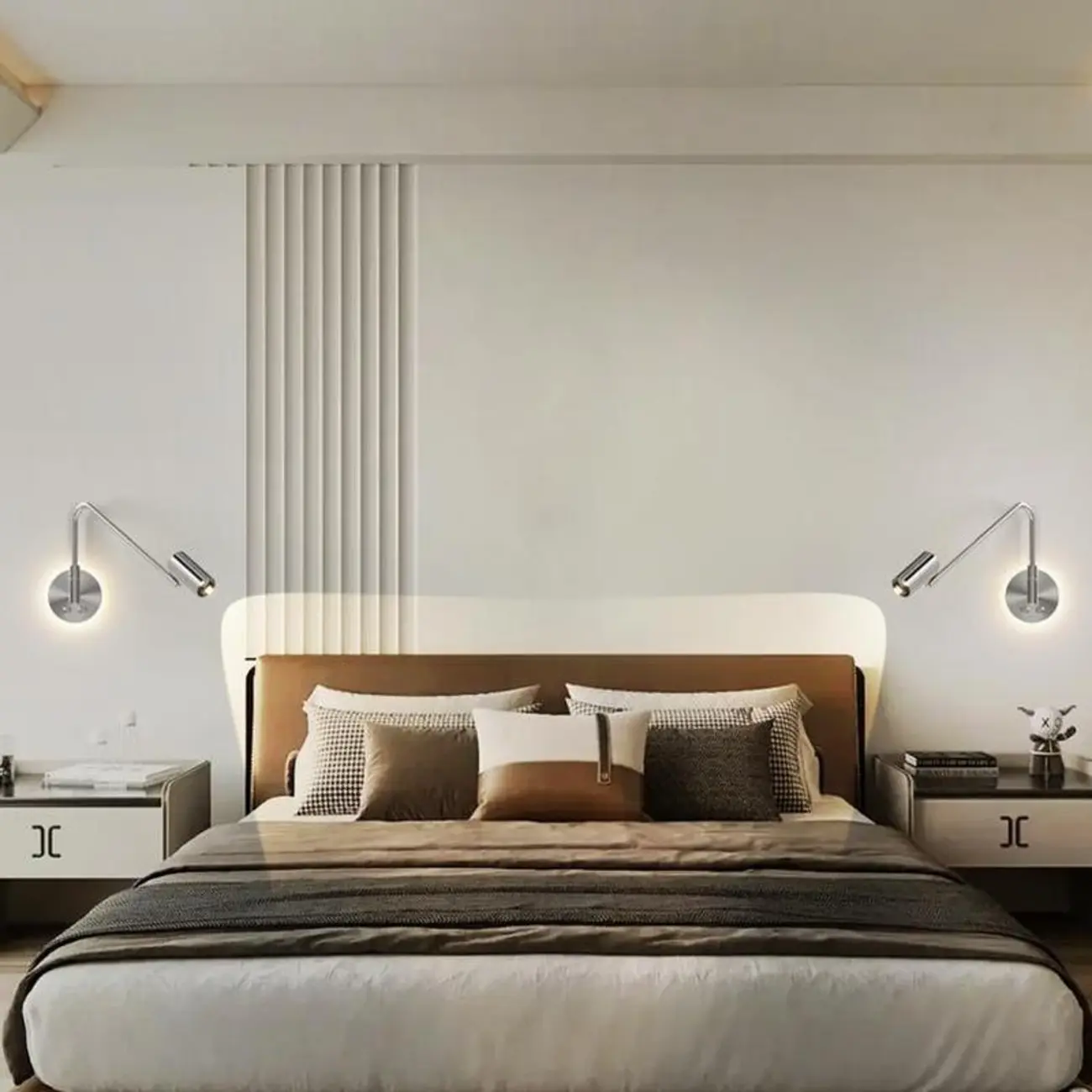 Dimmable Touch Swing Arm Wall Light for Bedside Reading | homeyfad