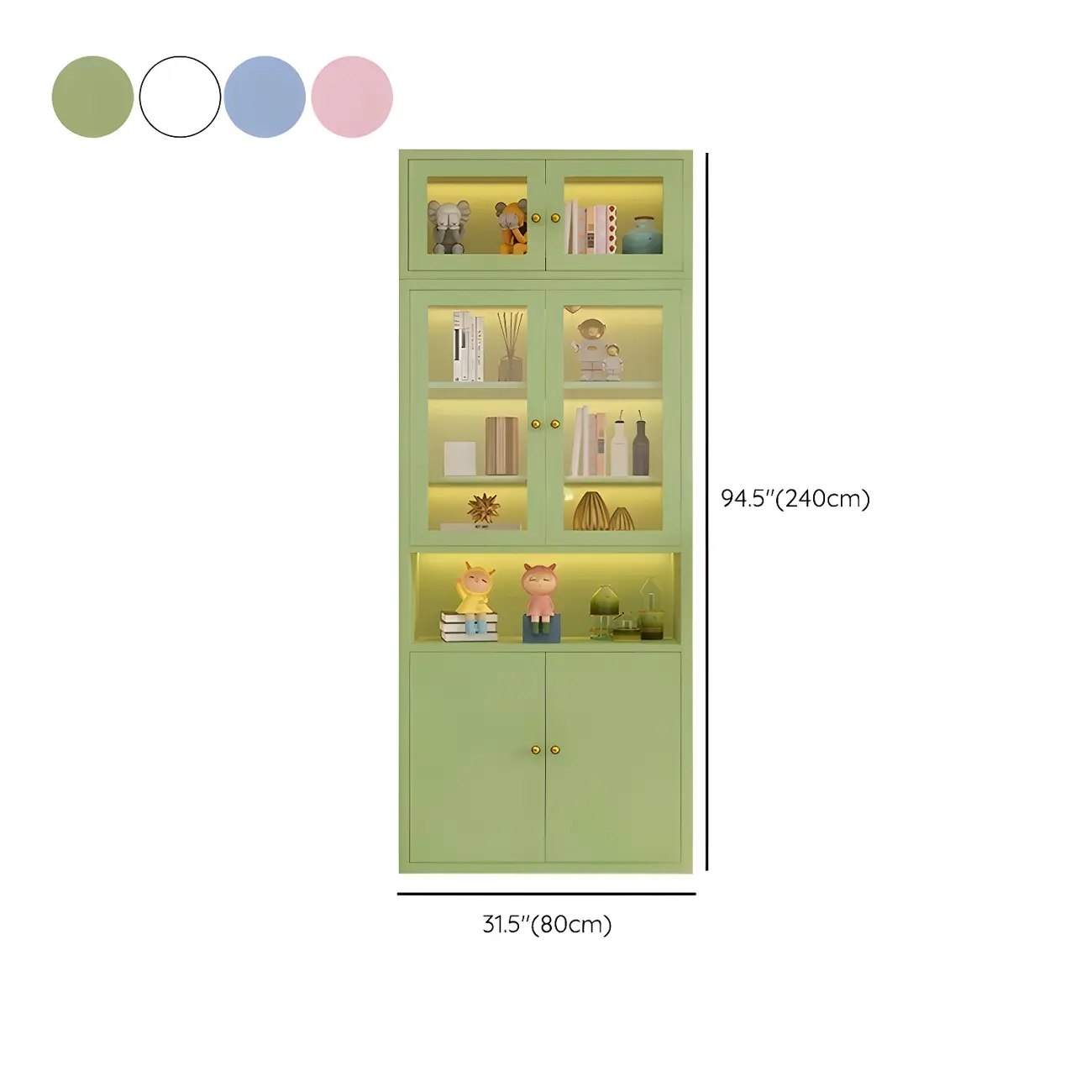 Modern White Wooden Adjustable Shelf Storage Display Cabinet #size | homeyfad