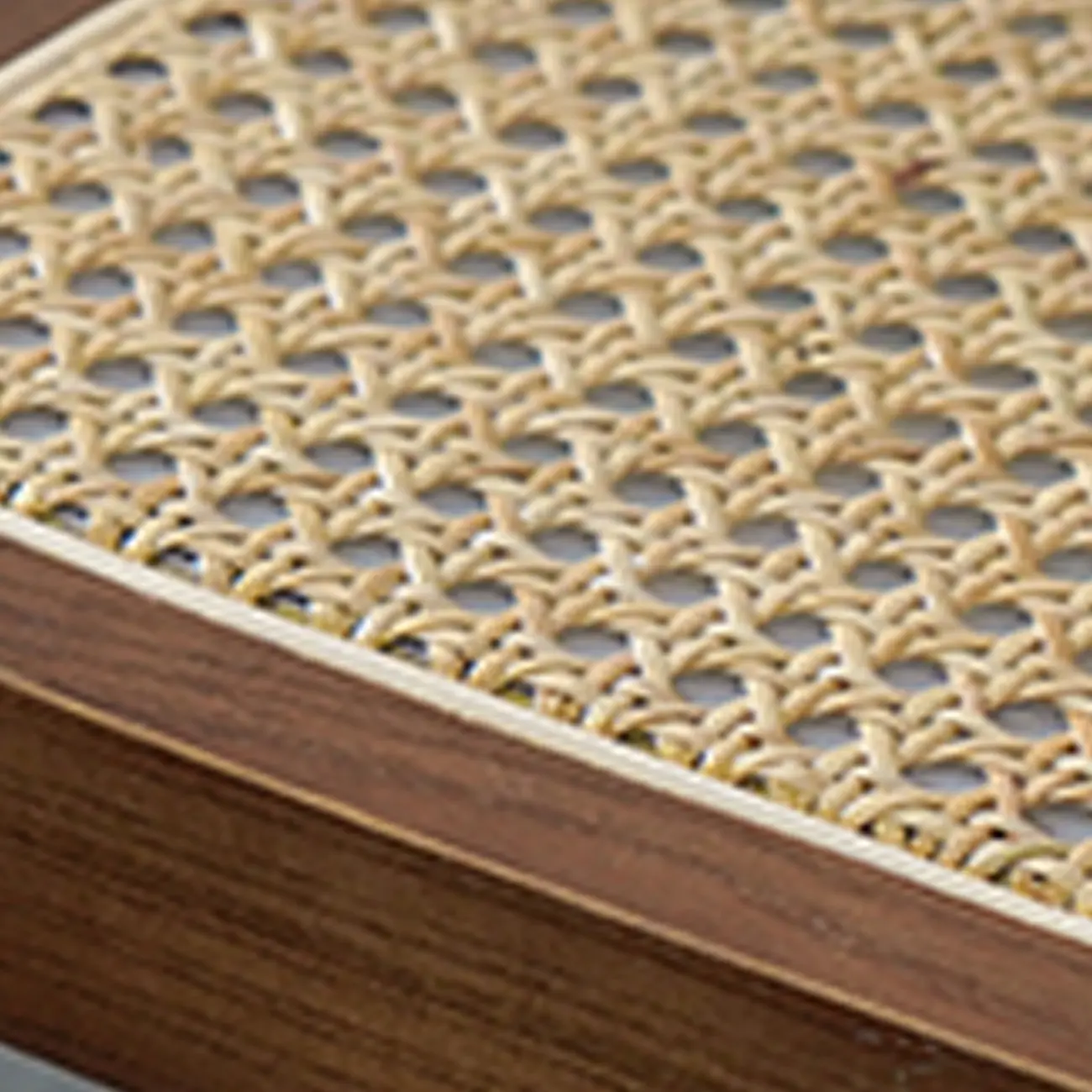 Vintage Wooden Elegance Square Rattan Back High Bar Stool Image - 10 | homeyfad