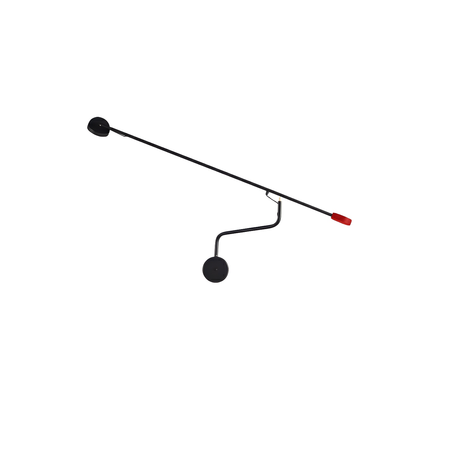 Minimalist Black Metal Adjustable Large Swing Arm Wall Light | homeyfad