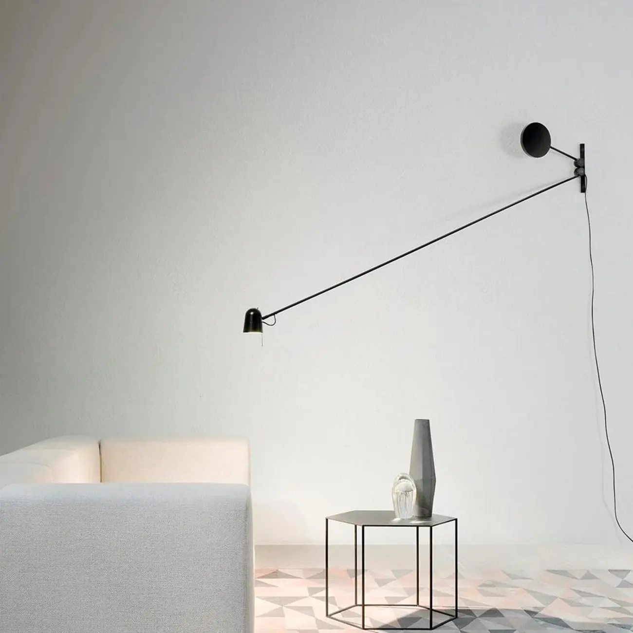 Plug-In Adjustable Swing Arm Wall Light for Modern Bedroom | homeyfad