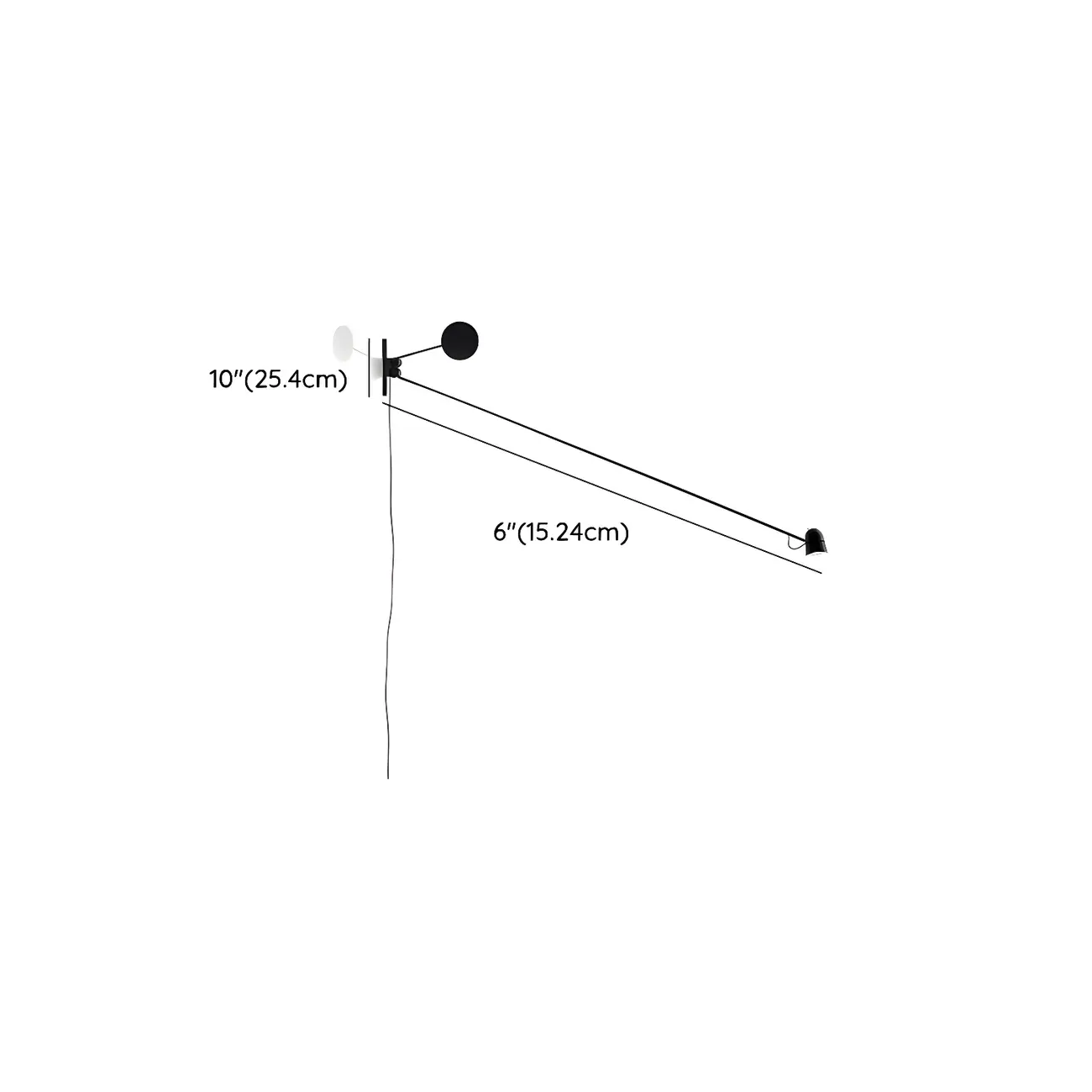 Plug-In Adjustable Swing Arm Wall Light for Modern Bedroom | homeyfad