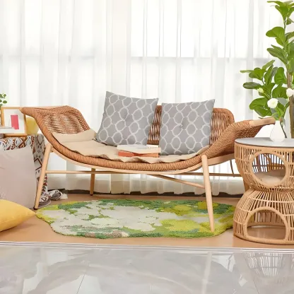 Traditional Fabric Chaise Lounge with Storage for Living Room Image - 1