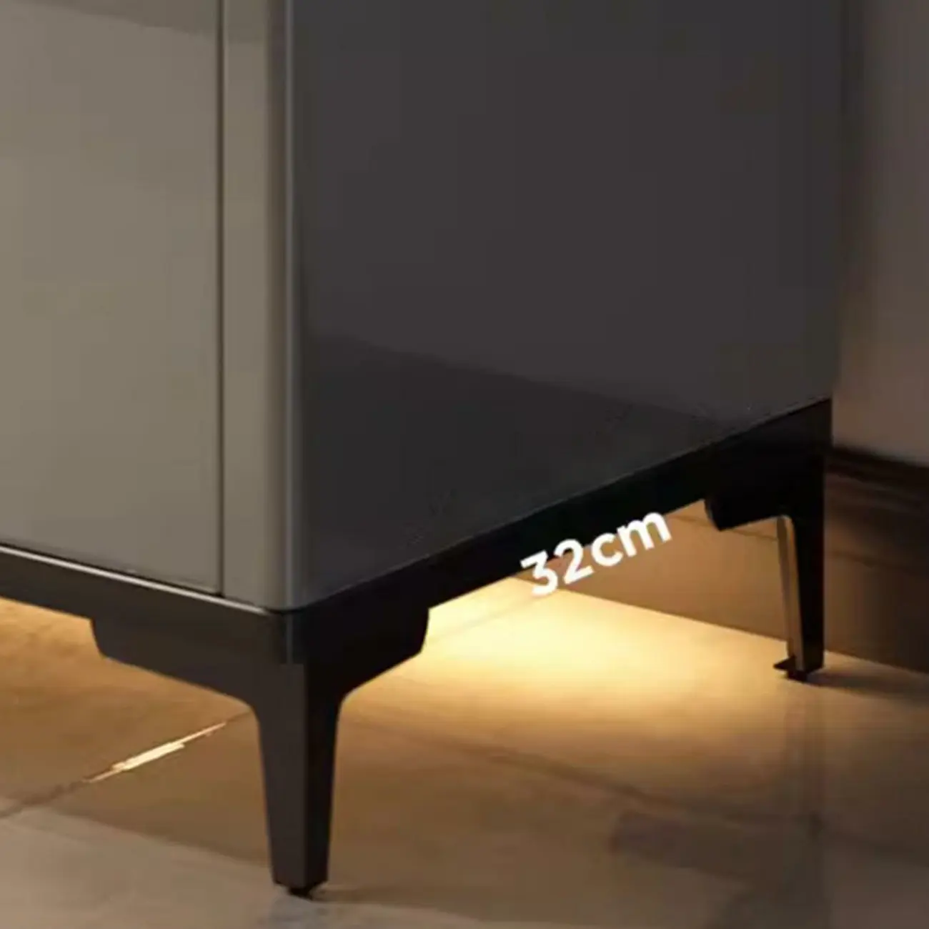 Sleek Entryway Wooden Shoe Storage Cabinet with Glass Top Image - 8 | homeyfad