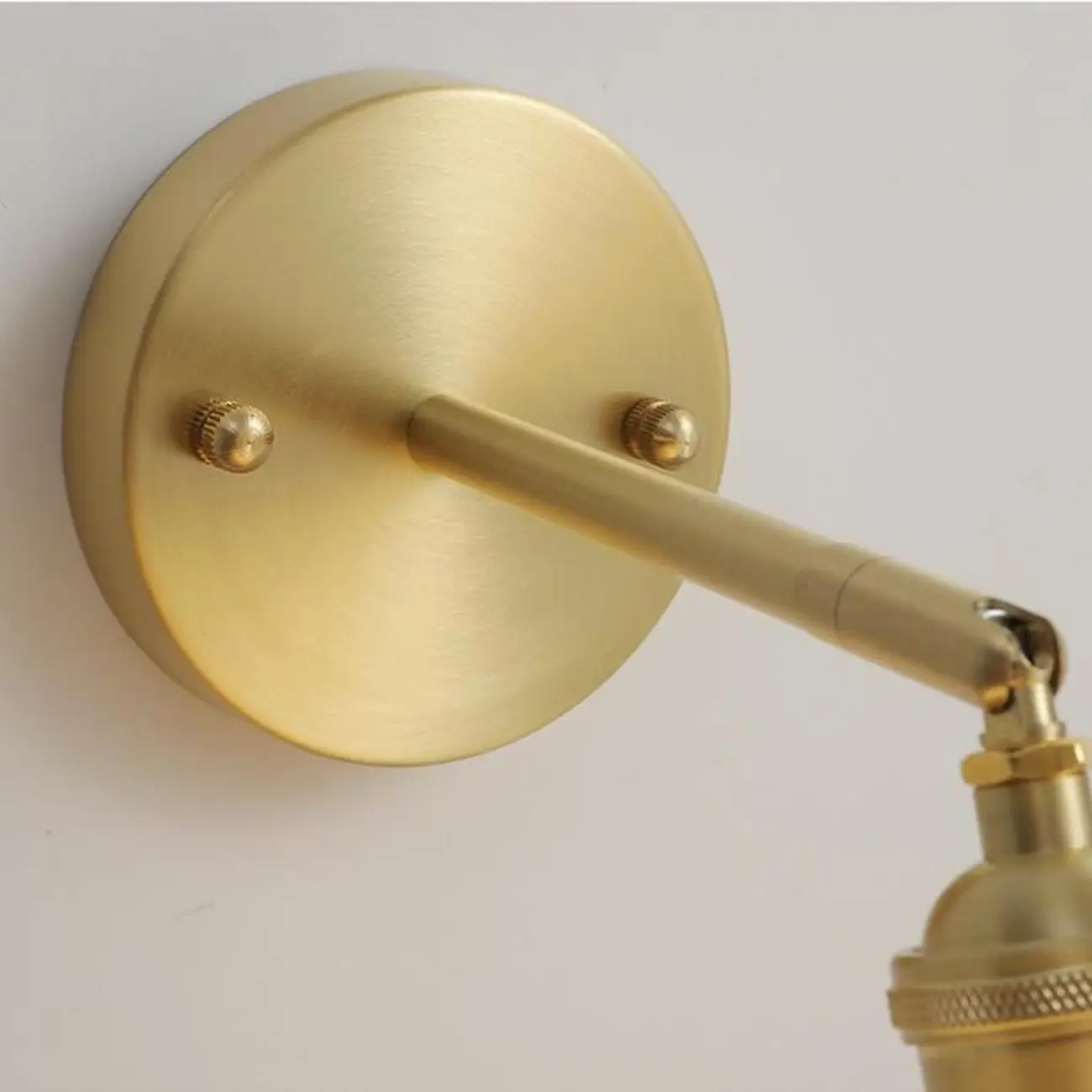 Vintage Brass Wall Light with Ceramics Shade for Bedroom | homeyfad