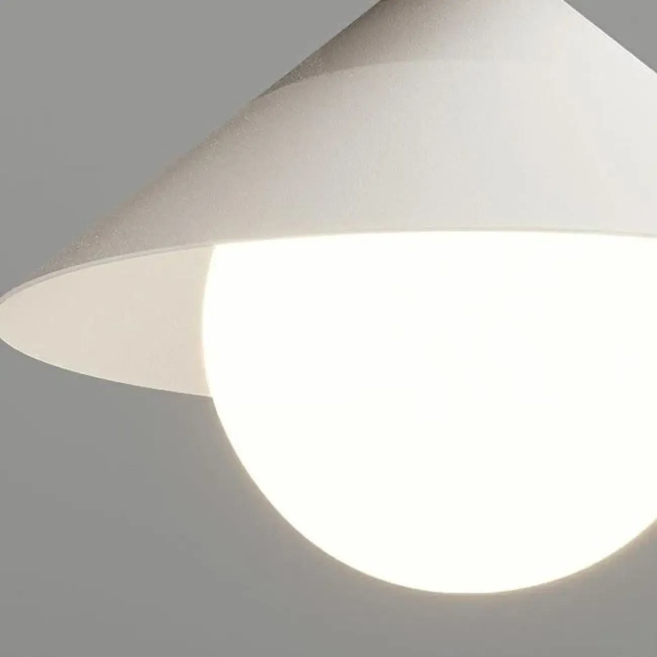 Modern Glass Semi-Flush Mount Ceiling Light for Home Image - 5