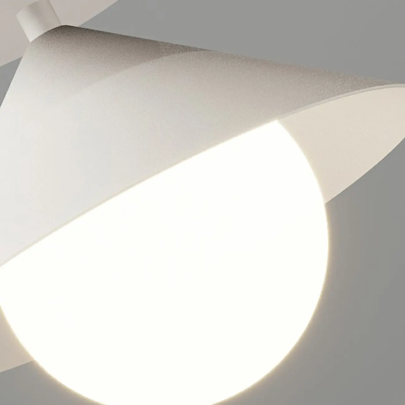 Modern Glass Semi-Flush Mount Ceiling Light for Home Image - 6 | homeyfad