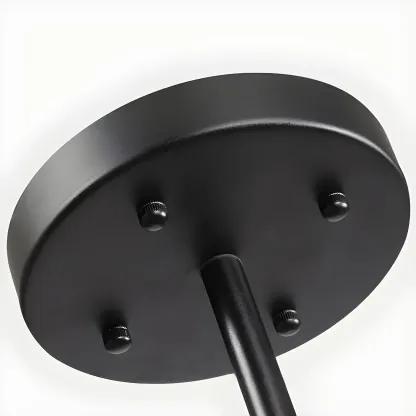 Industrial Sputnik Chandelier with Clear Blue Glass Globes Image - 11