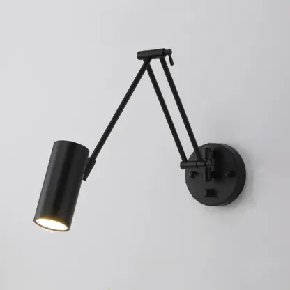 Natural Light Indoor Swing Arm Wall Sconce for Bedroom Decor Image - 4