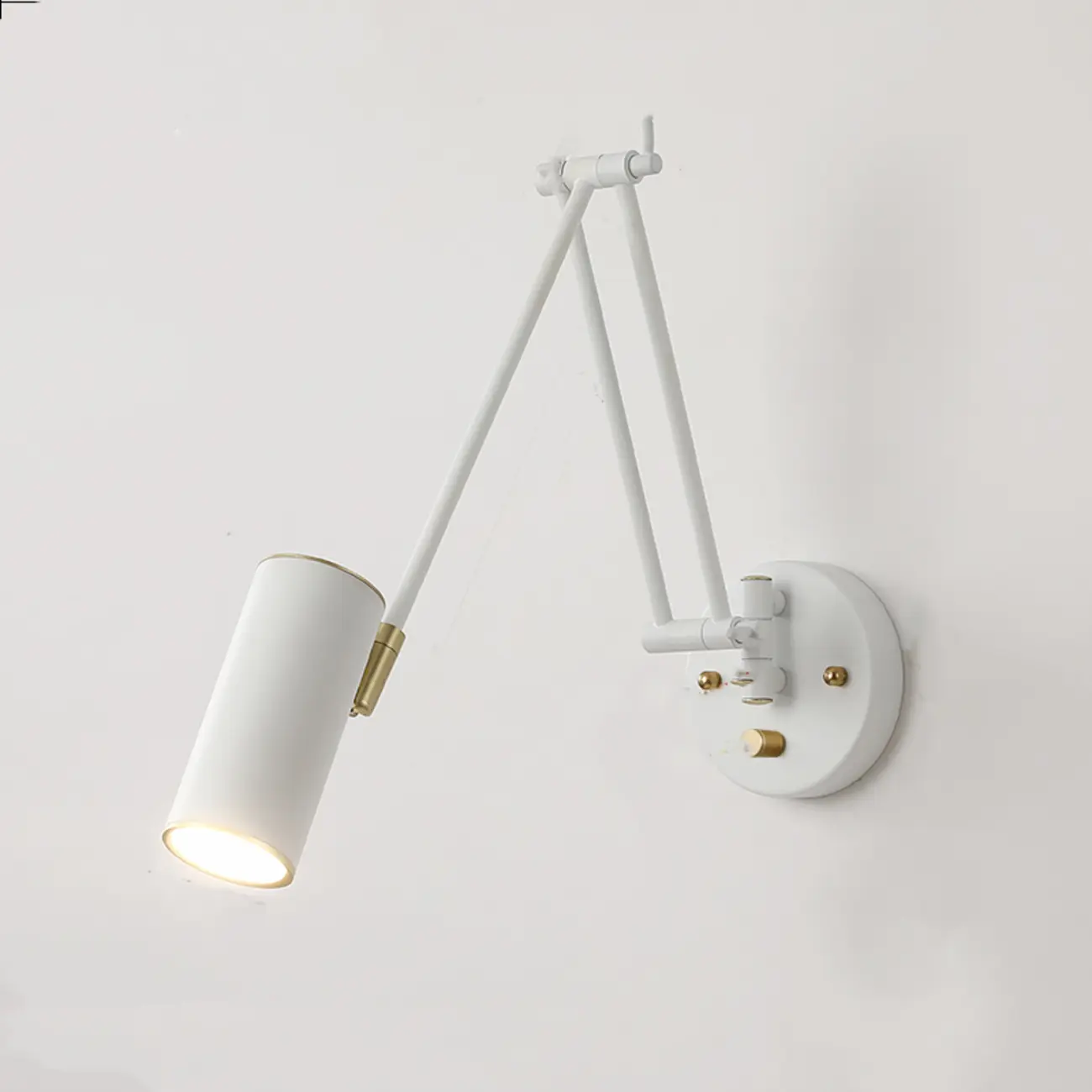 Natural Light Indoor Swing Arm Wall Sconce for Bedroom Decor Image - 2 | homeyfad