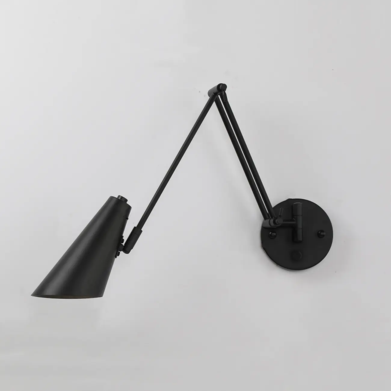 Natural Light Indoor Swing Arm Wall Sconce for Bedroom Decor Image - 6 | homeyfad