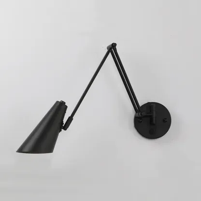 Natural Light Indoor Swing Arm Wall Sconce for Bedroom Decor Image - 6