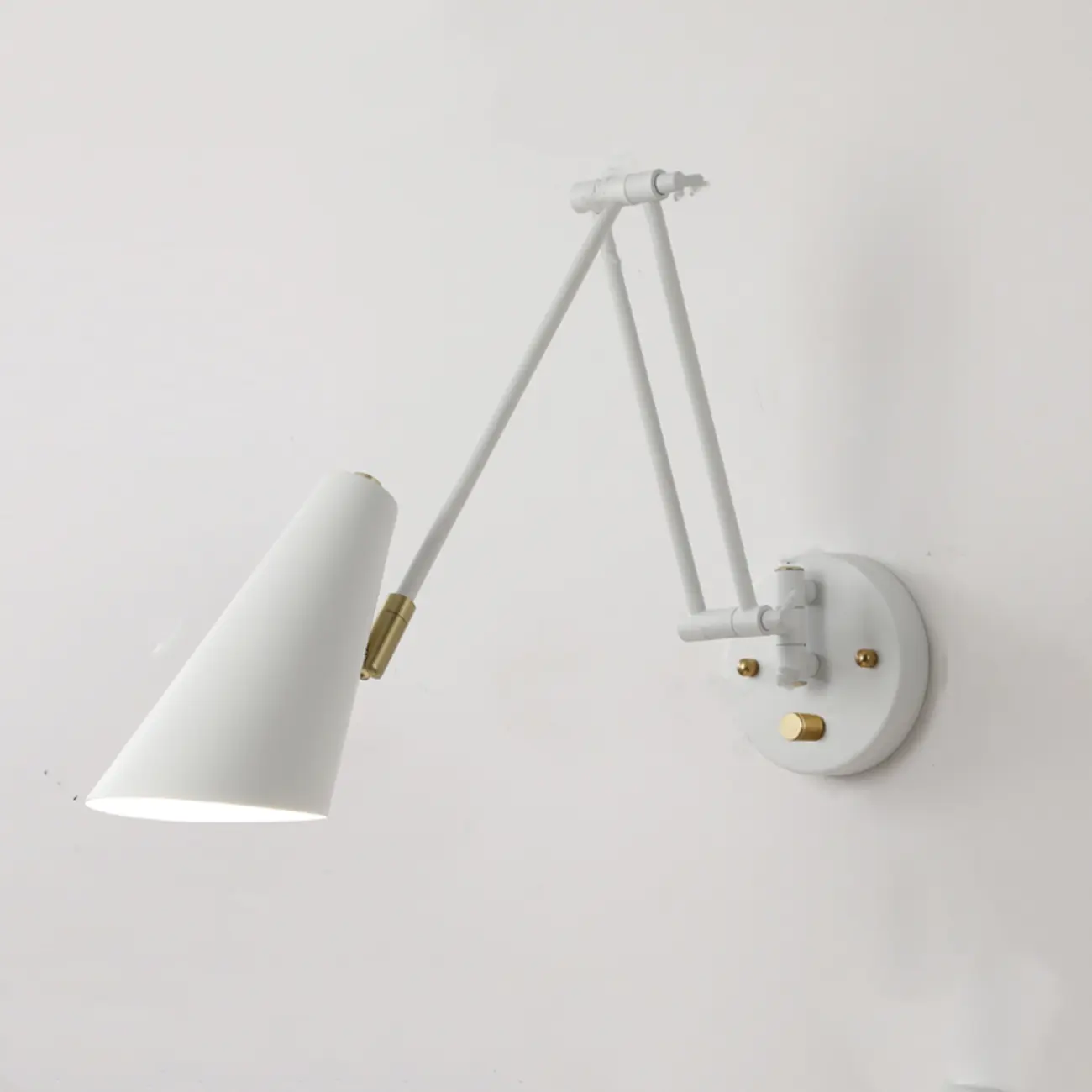 Natural Light Indoor Swing Arm Wall Sconce for Bedroom Decor Image - 8 | homeyfad