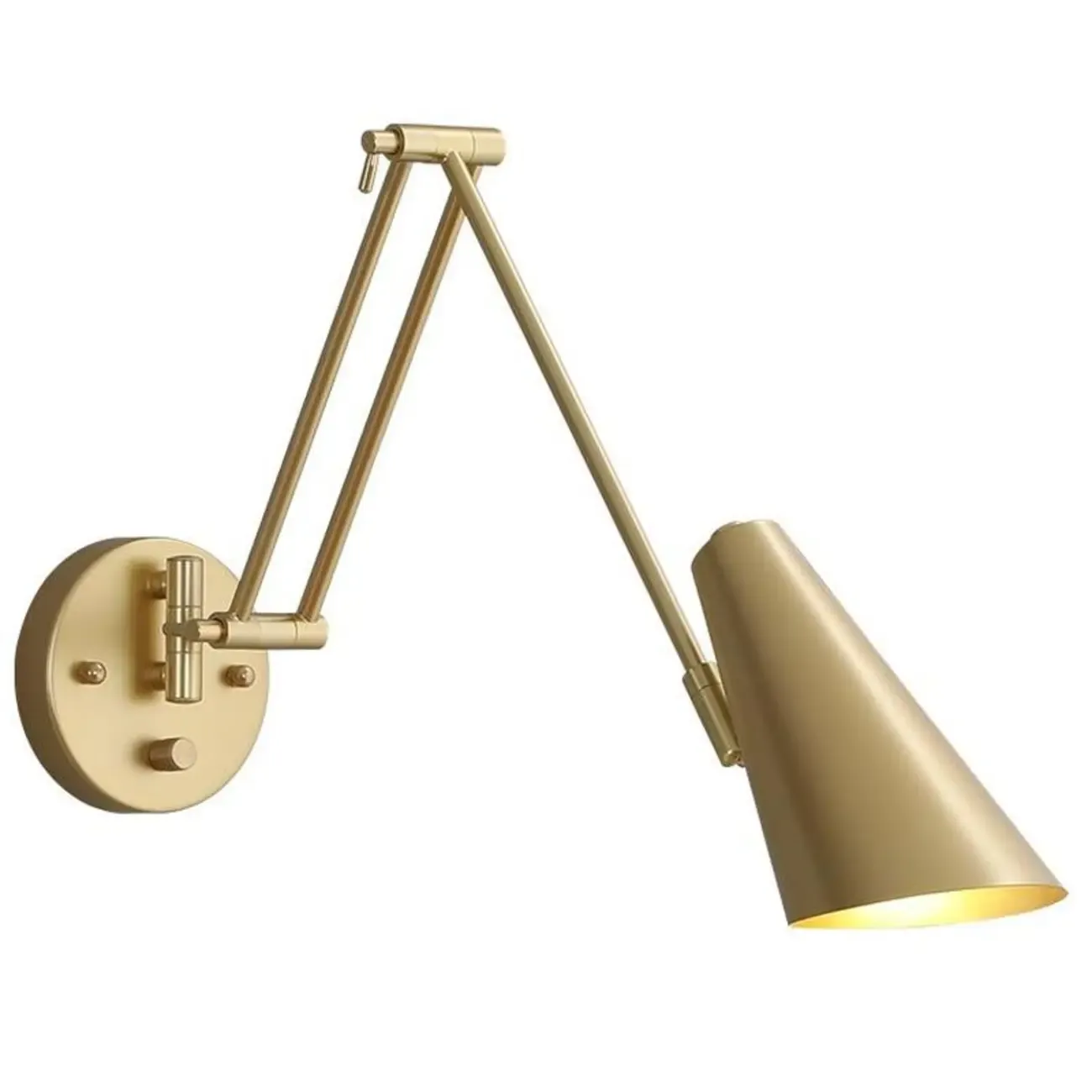 Natural Light Indoor Swing Arm Wall Sconce for Bedroom Decor Image - 9