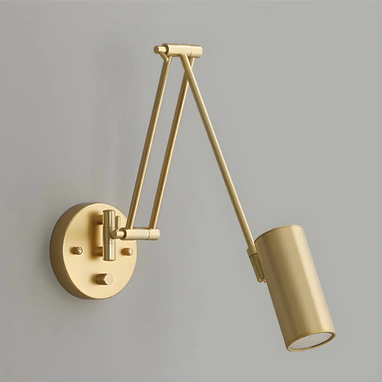 Natural Light Indoor Swing Arm Wall Sconce for Bedroom Decor Image - 11