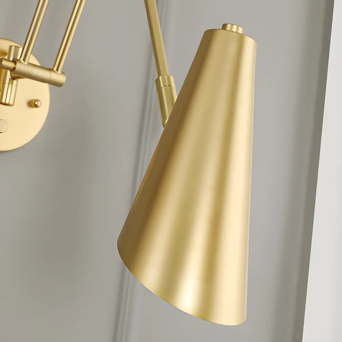 Natural Light Indoor Swing Arm Wall Sconce for Bedroom Decor Image - 12 | homeyfad