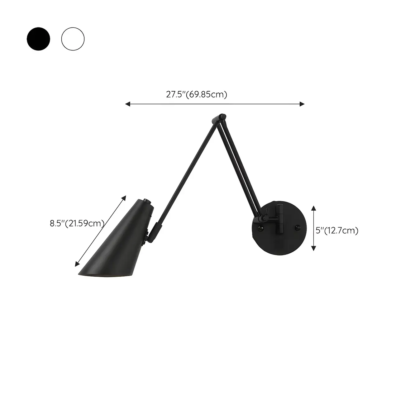 Natural Light Indoor Swing Arm Wall Sconce for Bedroom Decor Image - 15 | homeyfad