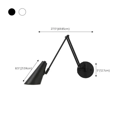 Natural Light Indoor Swing Arm Wall Sconce for Bedroom Decor Image - 15