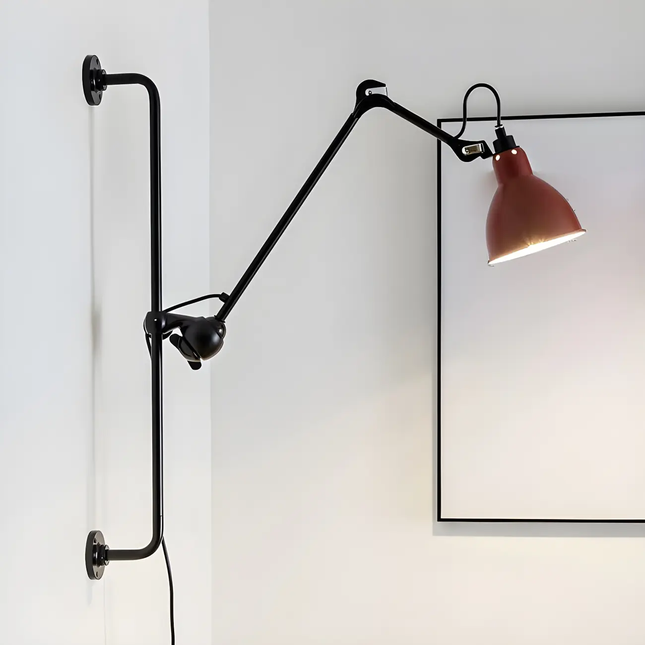 Modern Adjustable Metal Swing Arm Wall Light for Study Image - 1 | homeyfad