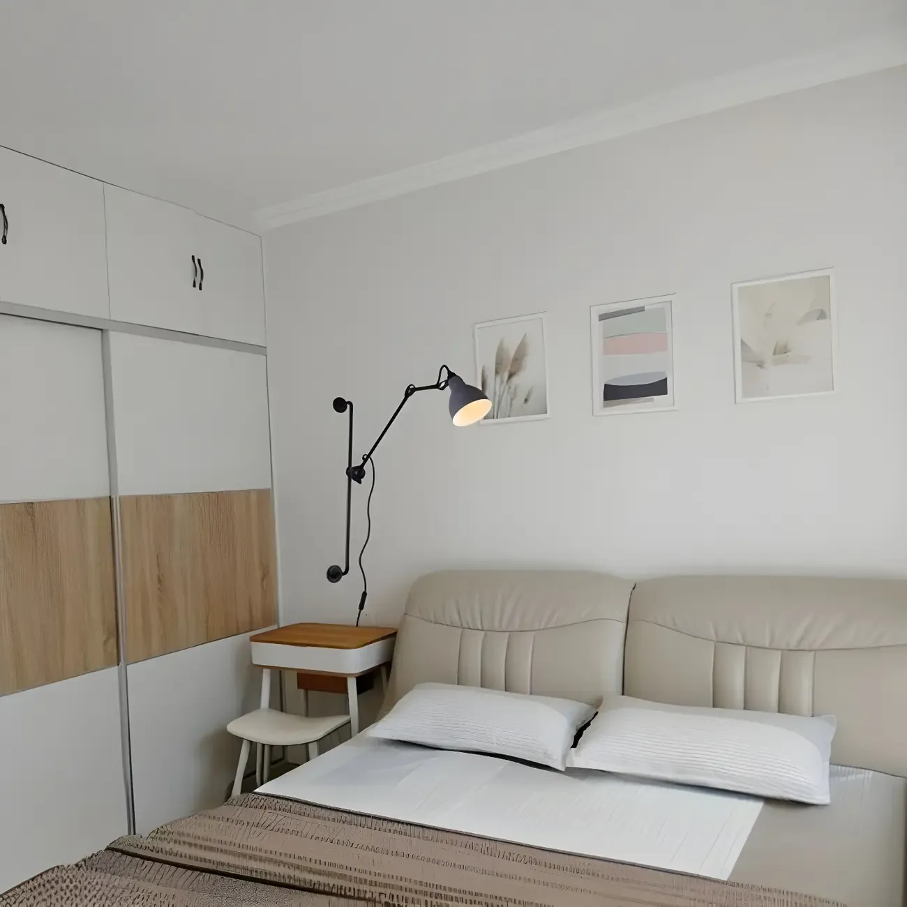 Modern Adjustable Metal Swing Arm Wall Light for Study Image - 2