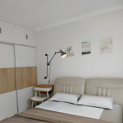 Modern Adjustable Metal Swing Arm Wall Light for Study Image - 2