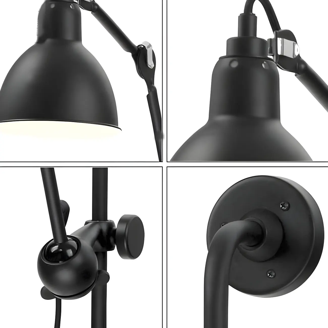 Modern Adjustable Metal Swing Arm Wall Light for Study Image - 9 | homeyfad