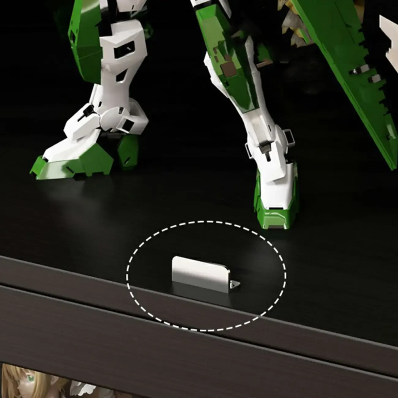 Contemporary Acrylic Wood Shelf Display Cabinet Black Image - 13