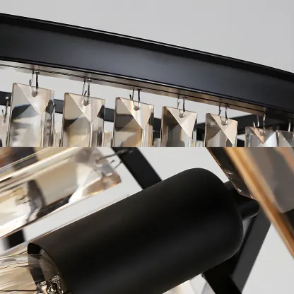 Luxury Circular Clear 3/4 Tiers Crystal Chandelier Image - 5